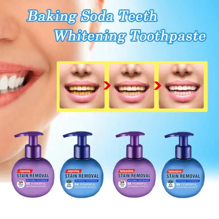 Baking Soda Whitening Toothpaste,Jaysuing Stain Removal Whitening