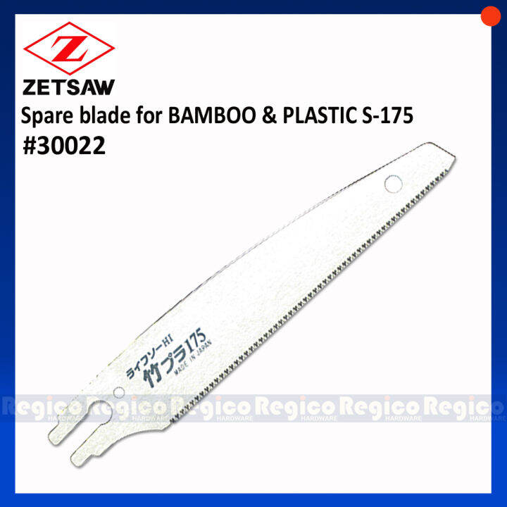 ZETSAW Japanese Hand Saw for Bamboo and Plastic S175 Regico Hardware
