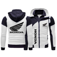 2021 New Honda Wing Logo Printed Men Hoodie Pullover Fleece Warm Sweatshirt Man Outdoor Sportswear Motorcycle Racer Hoody Jacket