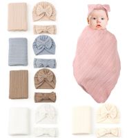 ❅♦✳ Muslin Swaddle Wrap Turban Headband Cotton Swaddle Wrap Turban Headband - 3pcs - Aliexpress