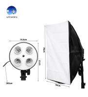 Softbox 50cm*70cm + 4 in 1 E27 Socket Lamp Head Holder