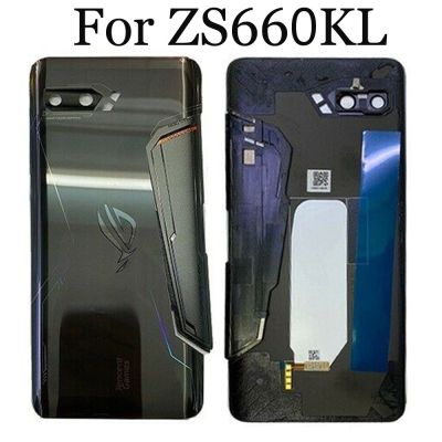 New Original Battery Cover Back Glass For Asus ROG Phone 2 ZS660KL With Camera Lens Replacement Replacement Parts