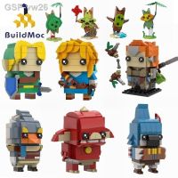 Qsv35 BuildMoc-Blocos De Construção MOC Para Crianças Brickheadz Zelda Respiraçvagem Link Kass Lynel Bokin Figuras Do ปริศนาอนิเมะ Sianças