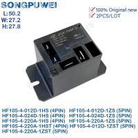 2PCS/lot Relay 12V 24V 220V DC HF105F-4 JQX-105F-4-012D-1HS JQX-105F-4-012D-1ZS JQX-105F HF105F-4-220A-1HS -1ZS 30A 4PIN 240VAC Electrical Circuitry P