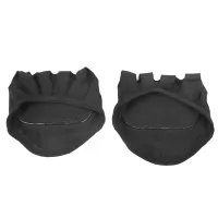 Womens Anti-slip Open 5-Toe Socks Forefoot Gel Cushions Pads (Black)