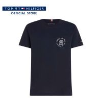 Tommy Hilfiger เสื้อยืดแขนสั้นผู้ชาย รุ่น MW0MW31544 DW5 - สีกรมท่า