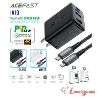 Acefast รุ่น A19 หัวชาร์จ ชาร์จเร็ว Smart Wall Charger-Hub A19 GaN PD65W US