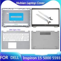 ใหม่สำหรับ Inspiron บานพับฝาปิดโน้ตบุค15 5000 5593ปกหลัง LCD บานพับกรอบด้านหลังของแล็ปท็อป032TJM J15เงิน0YCYPN