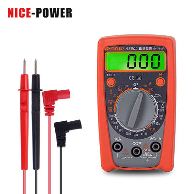2021AC DC Mini Multimeter Digital Professional Current Voltage Indicator 200mV ~ 500V 200μA ~ 10A 200Ω ~ 2000KΩ Avometer indicator