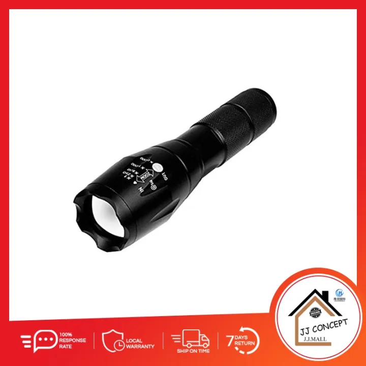 d,JJ Concept Ultra Bright CREE XML T6 LED 5 Mode Bright Zoom Flashlight Splash proof Torch