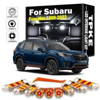 ชุดไฟหีบฝาทรงโค้งแผนที่ภายในอุปกรณ์เสริมรถยนต์ LED สำหรับ Subaru Forester 1998-2020 2021 2022หลอดไฟ Led ไม่มีข้อผิดพลาด Canbus