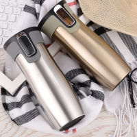 Logo Custom Stainless Steel Thermos Coffee Mug Vacuum Insulated Leakproof with Lid Drinkware Bottle Auto Portable Cups Gift Box