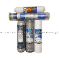 Aquatek Ro 5OGPD Reverse Osmosis (Membrane) ไส้กรองน้ำดื่ม 5 ขั้นตอน รุ่น Resin Filter สามารถดักจับตะกอน สารแขวนลอย สี กลิ่น สารเคมี และหินปูนได้ดี