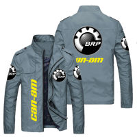 New Mens Jackets Brp Can-am Logo Print Zipper Jacket Hip-hop High Street Baseball Jacket Men Windcheater Motorcycle Jacket