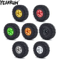 YEAHRUN 4PCS 1.0" Beadlock Wheel Tires Kit for 1/18 TRX4M Bronco Defender  1/24 Axial SCX24 RC Crawler Car Upgrade Parts Wall Chargers