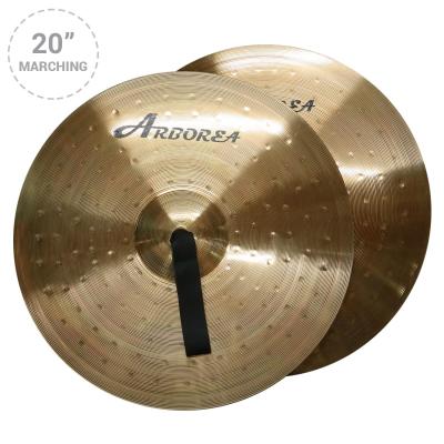 Arborea แฉเดินพาเหรด ฉาบเดินพาเหรด Marching ขนาด 20 นิ้ว แบบทองเหลือง รุ่น BRASS-20 (20"/50cm Marching Cymbal)