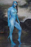 3D พิมพ์คุณภาพสูง Lycra Spandex Neytiri ชุด Avatar 2 Navi หญิงสาวผู้หญิง Ladys คอสเพลย์เครื่องแต่งกายหางสำหรับปาร์ตี้ Cos