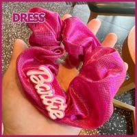 PETI DRESS แฟชั่นสำหรับผู้หญิง ตุ๊กตาบาร์บี้ scrunchie สีทึบทึบ อีลาสติก ยางรัดผม ที่มัดผม อุปกรณ์เสริมผม เชือกมัดผม สำหรับผู้หญิง