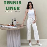 TGDA.CO - กางเกงยีนส์ Body girl รุ่น (ALL GREEN) Tennis liner jeans (pre-order ไซส์ M 10 วัน)