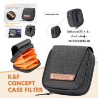 K&amp;F Case Filter Bag กระเป๋าใส่ฟิวเตอร์ แถมฟรีผ้าทำความสะอาดไมโครไฟเบอร์ (สินค้าพร้อมส่ง)