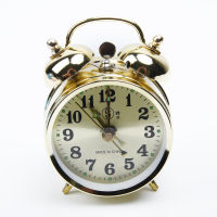 1 Pcs Vintage Mechanical Alarm Clock Retro Iron Double Bell Clock Bedroom Living Room Home Decoration