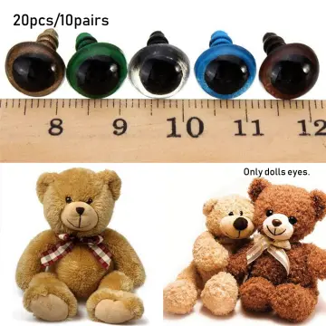 20mm Safety Eyes Plastic Eyes Plastic Craft Safety Eyes Teddy Bear Stuffed  Doll Animal Amigurumi DIY Accessories - 10 Pairs (Yellow) 