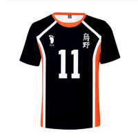 Haikyuu!! Cosplay Costume Hinata Shoyo T-shirt Anime Haikyu Karasuno High School Volleyball Jersey Top Kageyama Tobio Sweatshirt