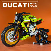 Ducati รถจักรยานยนต์ SIAN Racing KTM BMW M1000rr Street Running Technology เครื่องจักรประกอบอาคารบล็อกของเล่นเด็ก