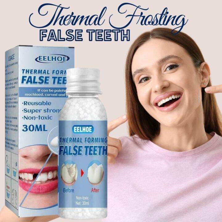 TOP BEST SELLER!! Eelhoe Thermal Frosting False Teeth Repair Missing
