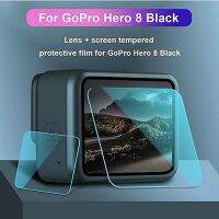 TELESIN LCD Screen &amp; Lens Tempered Glass Protector Film for GoPro Hero 8 Black