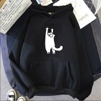 Sudadera con capucha de Simons Cat para hombre y mujer, ropa informal de Manga Harajuku con bolsillo de ajuste Regular, ropa de calle con gráfico