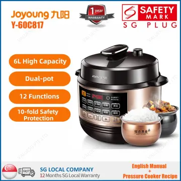Joyoung New Steam Rice Cooker 0 Coating Electric Rice Cooker 4L Stainless  Steel Glass Liners For Home 2-6 Person F40S-S710