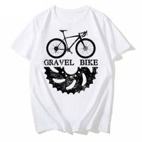 Funny White Tees Gravel Bike Cycling T-Shirt New Summer Men Short Sleeve Harajuku Fixed Gear Bicycle Sports Art Casual Tops