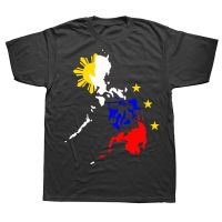 Funny Philippines Map Filipino T Shirts Summer Style Graphic Cotton Streetwear Short Sleeve Birthday Gifts T shirt Mens Clothing XS-6XL