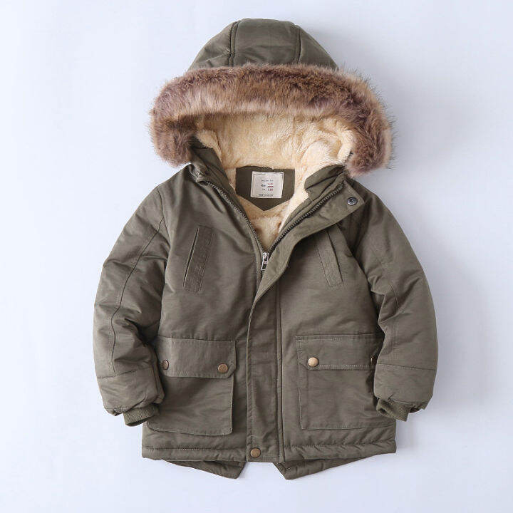 fleece-jacket-for-boys-amp-girls-cotton-winter-sport-jacket-amp-outwear-boys-cotton-padded-jacket-boys-girls-hooded-winter-warm-fur-coat