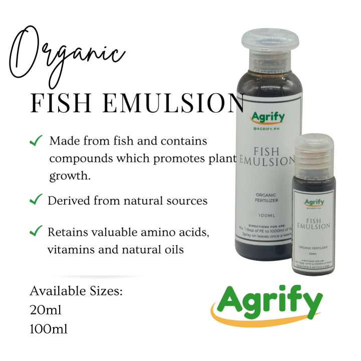 Fish Emulsion 20ml Organic fertilizer Lazada PH