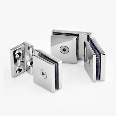 2Pcs Glass Hinge Hinge Opening Wine Cabinet Cabinet Glass Clip Display Cabinet Glass Cabinet Door Hinge Accessories