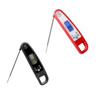 ✉ Stainless Steel Folding Electric Cooking Thermometer Meat Chicken Grilling Food Temperature Gauge Oil Frying Gadget