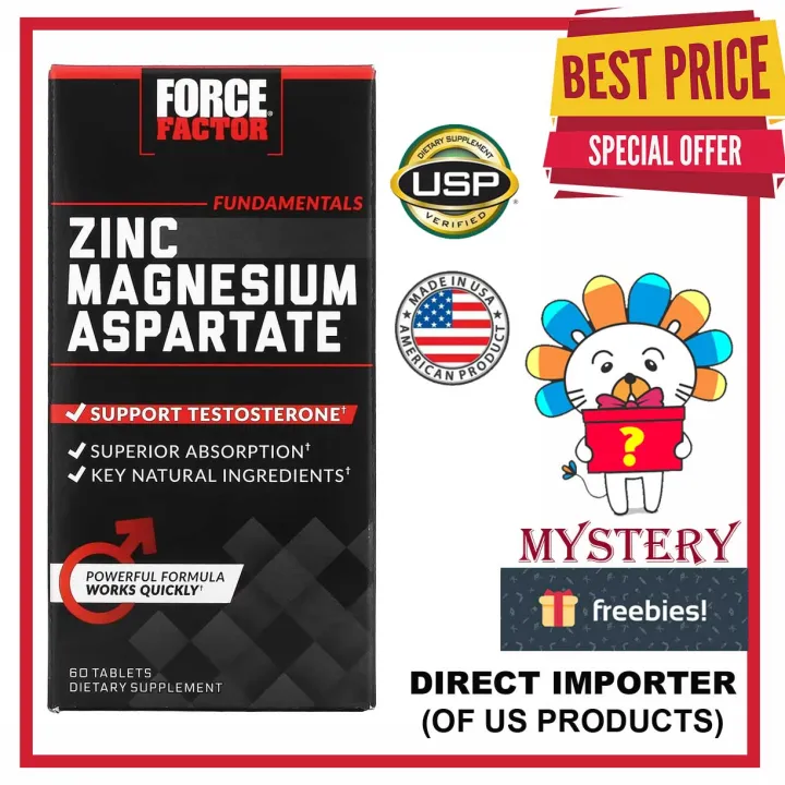 Force Factor, Zinc Magnesium Aspartate, 60 Tablets Lazada PH