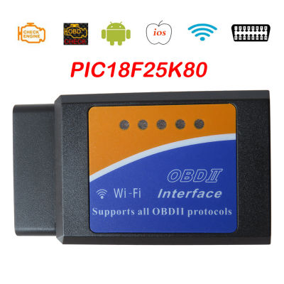 PIC18F25K80 Chip ELM327 WIFI V1.5 OBD2 Scanner For iOS Car Code Reader Elm-327 Wi Fi V 1.5 ELM 327 OBD 2 Auto Diagnostic Tools