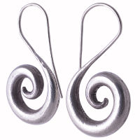 Thai design coil earrings silver Karen hill tribe nice handmade a valuable gift  สวยงามตำหูเงินกระเหรี่ยงทำจากมือชาวเขาเงินแท้สวยงามยิ่งใช้ยิ่งเงางาม เป็นของขวัญ