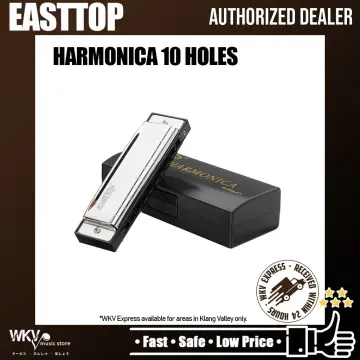 EASTTOP T002 Diatonic Harmonica10-Hole Blues Mouth Ogan Blues Harp for Adult  Kid