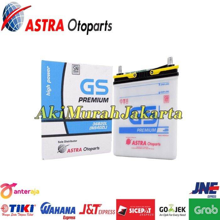 Aki Mobil Honda Brio GS Astra Premium NS40ZL Aki Basah 12V / 35Ah