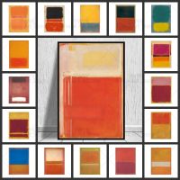 2023☍ Mark Rothko Abstract Canvas Paintings Graffiti Art Posters and Prints Wall Art Pictures for Living Room Cuadros Home Decoration