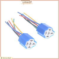 【 Umedf】??ขั้วหลอดเซรามิคเต้ารับรีเลย์ฮอร์น5ขา DC 12V,พร้อมสายสำหรับรถจักรยานยนต์