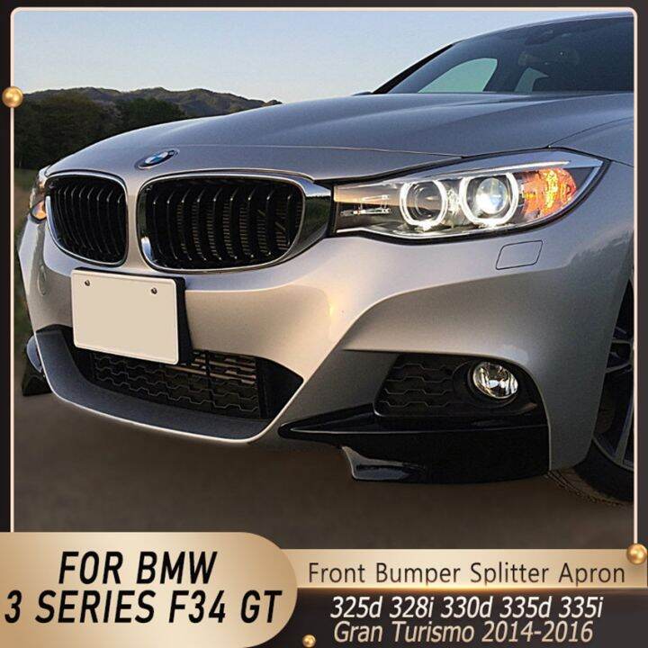 For BMW F34 GT Front Bumper Side Spoiler Body Kit Cover Diffuser