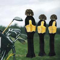 Knitted Golf Club Head Cover Durable Golf Shaft Protector Wood Golf Covers For Training Men Women Beginners Practice