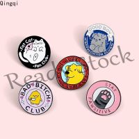 【hot sale】 ▨ B36 Adorable Family Members Enamel Pins Paw Dog Cat Chicken Pet Animal Jewelry Round Brooches Lapel Pin for Friends Gift