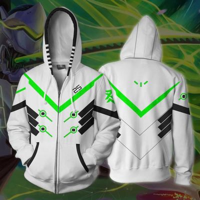 Casual D.va Zipper Streetwear Men Women Jacket Game OW 3D Print Hoodies Genji Tracer Hanzo Lucio Dva Cosplay Hoodies Sweatshirts