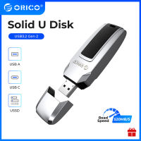 1TB ไดรฟ์ Solid State ภายนอก ORICO Solid State Drive ความเร็วสูง USB3.2การ์ดหน่วยความจำ,520เมกะไบต์/วินาทีไดรฟ์ USB,แฟลชไดรฟ์ Plug And Play สำหรับโทรศัพท์ Storage,หนัง Thumb Drive กันน้ำและกันฝุ่น,128GB/256GB/512GB/1TB ความจุขนาดใหญ่ Stora